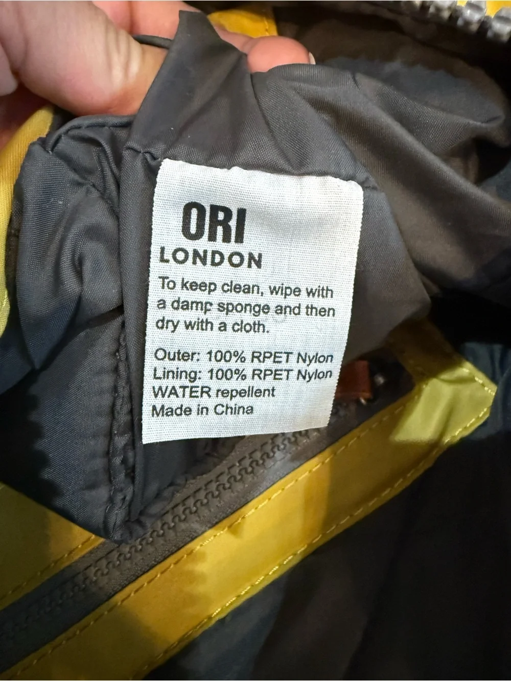 Orion London Yellow Men's Backpack with Gray Handles